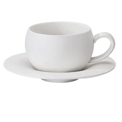 Japanese-Style Ceramic Mug & Saucer Set