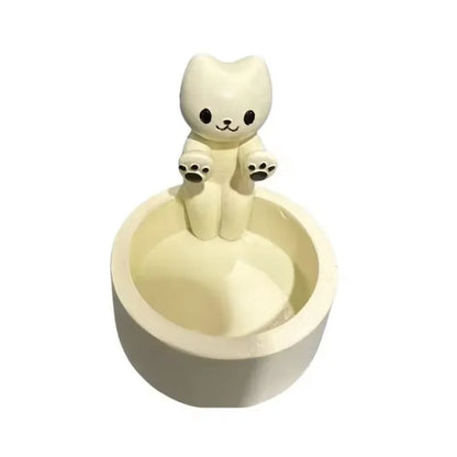 Kitten Candle Holder - Cute Cat Candlestick for Aromatherapy