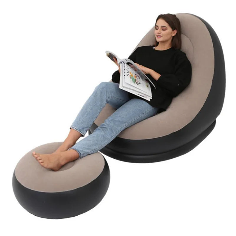 Inflatable Lazy Sofa Chair – Foldable Lounge Seating