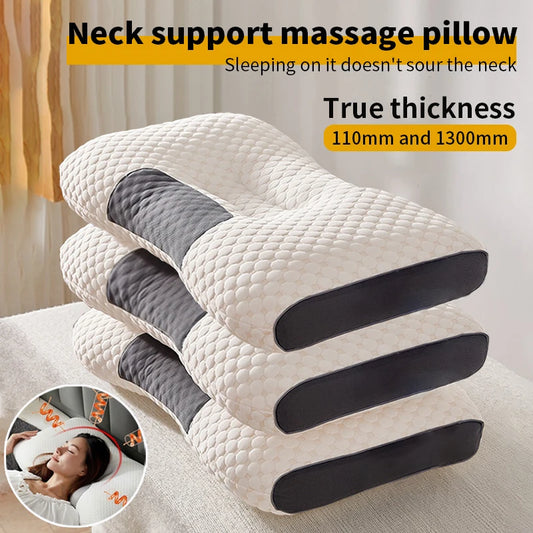 Orthopedic Neck Pillow – Memory Foam Cervical Support for Sleep and Massage