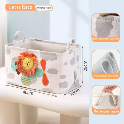 Folding Storage Basket Linen Storage Organizer