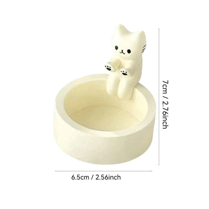 Kitten Candle Holder - Cute Cat Candlestick for Aromatherapy