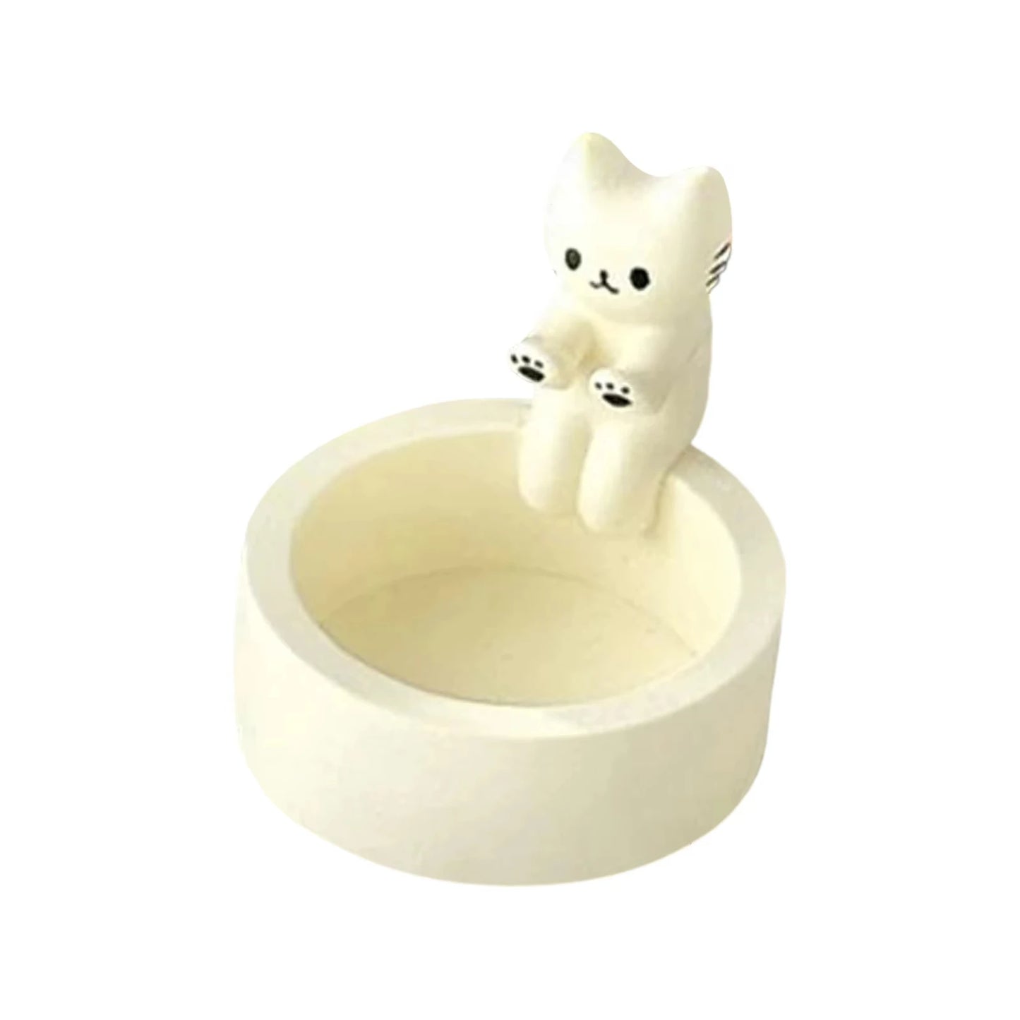 Kitten Candle Holder - Cute Cat Candlestick for Aromatherapy