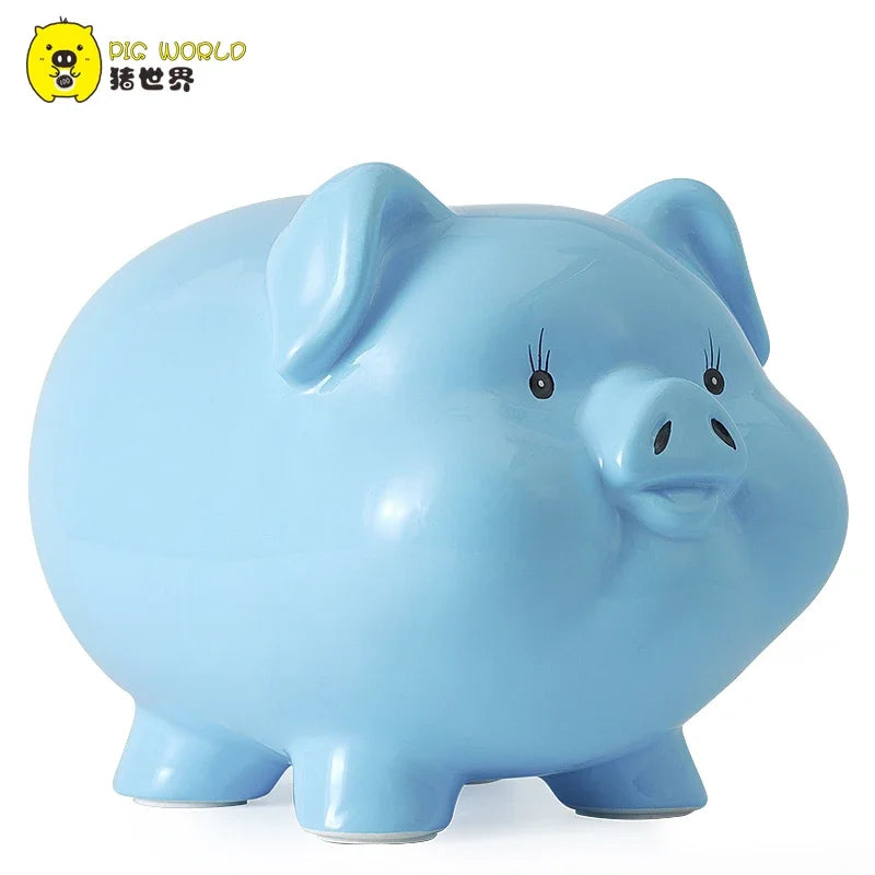 Adorable Pink Ceramic Piggy Bank