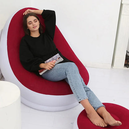 Inflatable Lazy Sofa Chair – Foldable Lounge Seating