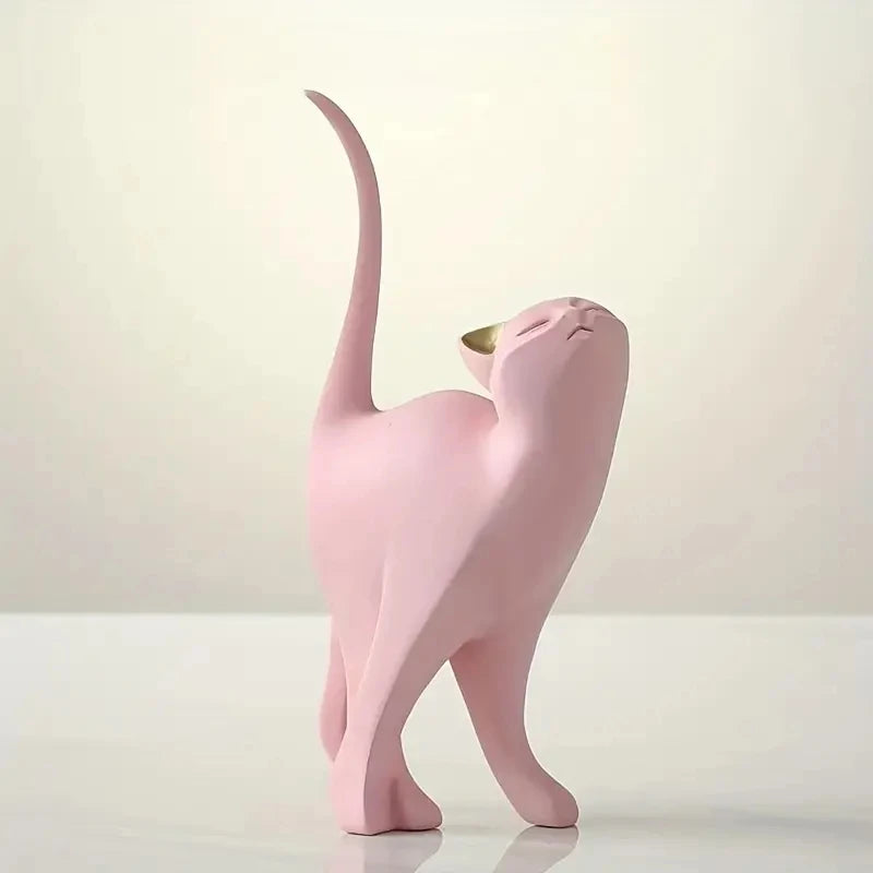 Resin Couples Cat Statues