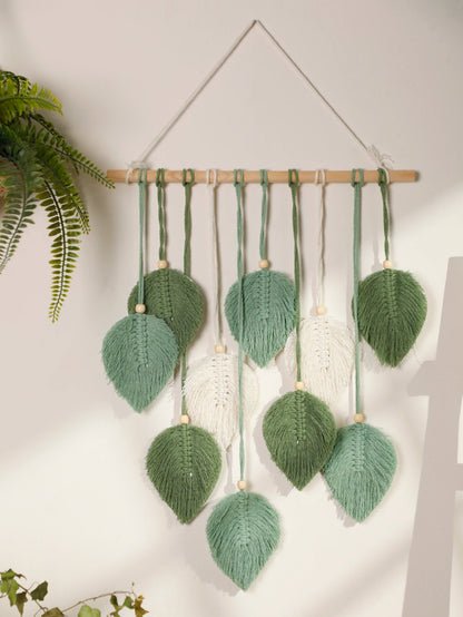 Leaf Macrame Wall Hanging Tapestry – A Chic Boho Touch for Your Home