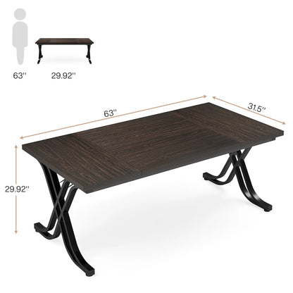 Tribesigns 63-Inch Executive Desk – Large Office Computer Desk