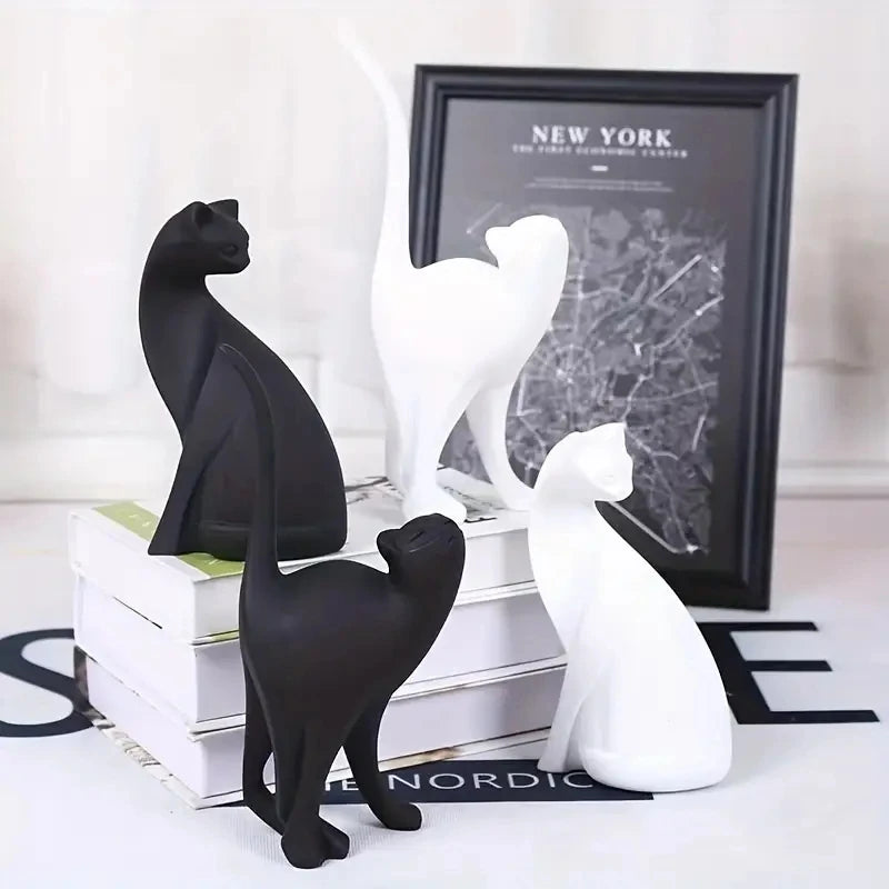 Resin Couples Cat Statues