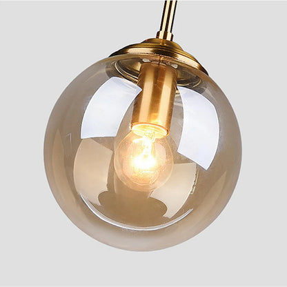 Modern Luxury Metal Chandelier – Nordic LED Glass Pendant Lamp