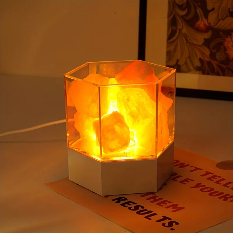 LED Natural Himalayan Crystal Salt Lamp