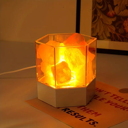 LED Natural Himalayan Crystal Salt Lamp