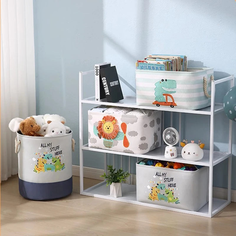 Folding Storage Basket Linen Storage Organizer