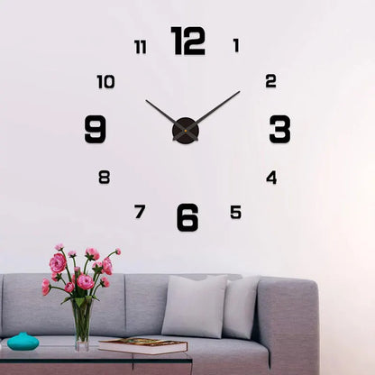 Glow-In-The-Dark Wall Clock - Acrylic DIY Decorative Modern Cloc