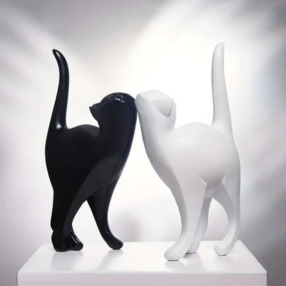 Resin Couples Cat Statues