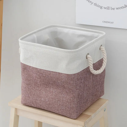 Home Supplies Sundries Sorting Basket Folding Linen Organizer Box