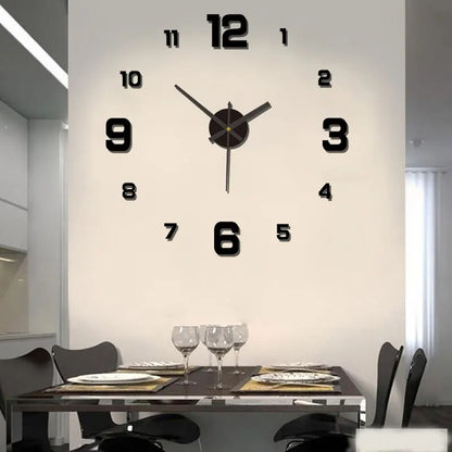 Glow-In-The-Dark Wall Clock - Acrylic DIY Decorative Modern Cloc