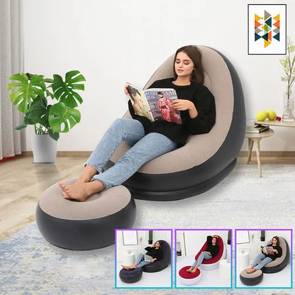 Inflatable Lazy Sofa Chair – Foldable Lounge Seating